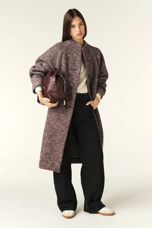 34Length Coat Candide Red Women Baandsh Jackets and Coats