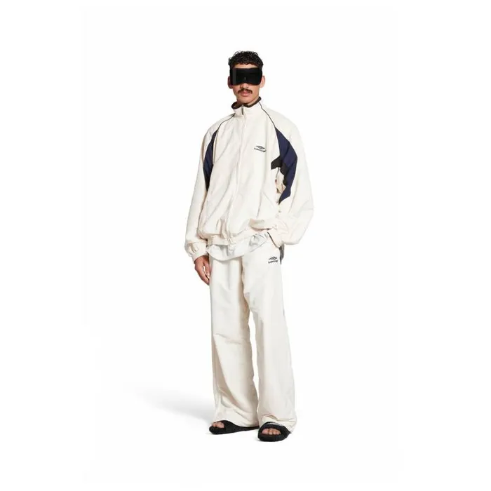 3b Sports Icon Medium Fit Tracksuit Pants In White Men Balenciaga Pants