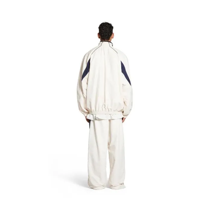 3b Sports Icon Medium Fit Tracksuit Pants In White Men Balenciaga Pants