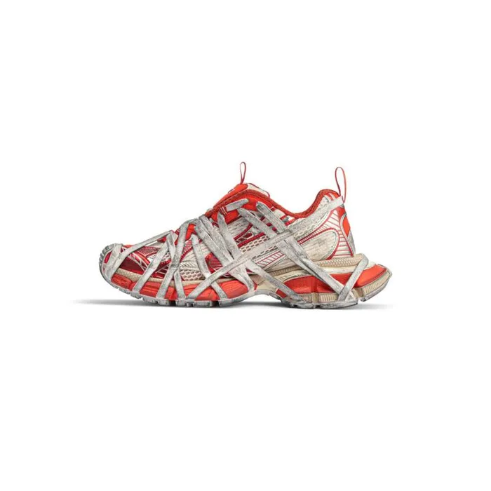 3xl Extreme Lace Sneaker In Orangebeige Women Balenciaga Sneakers