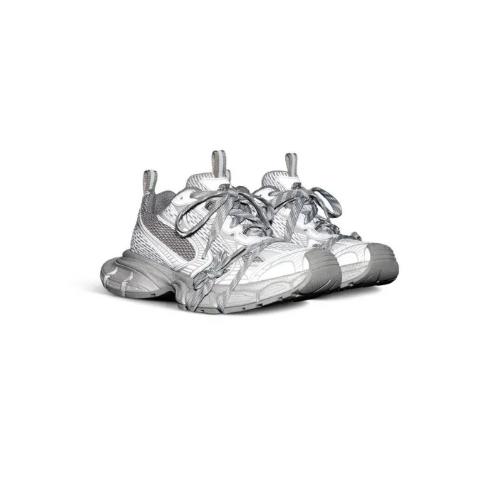 3xl Reflective Sneaker In Grey Men Balenciaga Sneakers