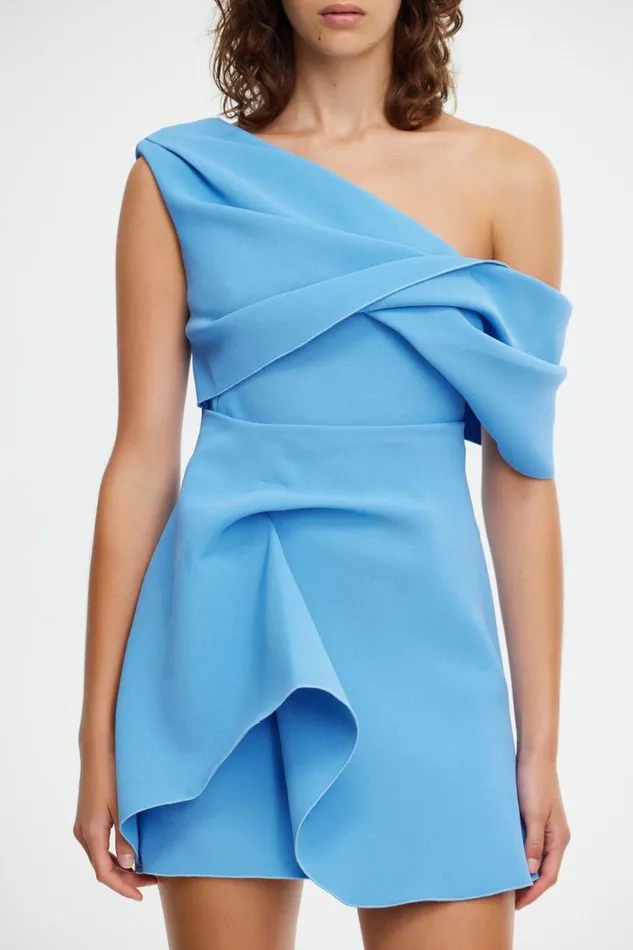 Acler Dresses Women Ashford Mini Dress Capri Blue Acler Dresses Women Ashford Mini Dress Capri Blue