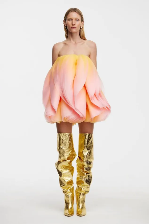 Acler Dresses Women Otley Mini Dress Rising Sun Ombre