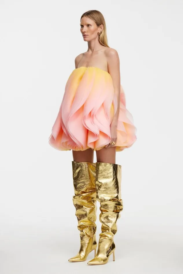 Acler Dresses Women Otley Mini Dress Rising Sun Ombre