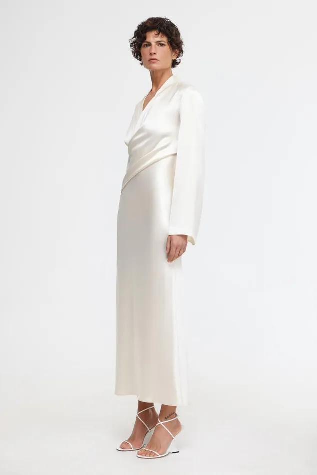 Acler Dresses Women Piccadilly Midi Dress Cream