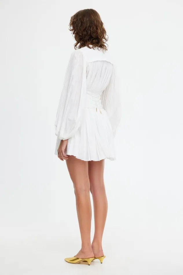 Acler Dresses Women Rhodes Mini Dress Ivory