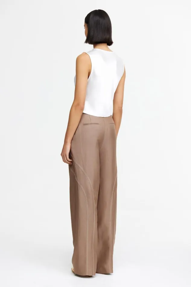 Acler Pants Women Geary Pant Sepia
