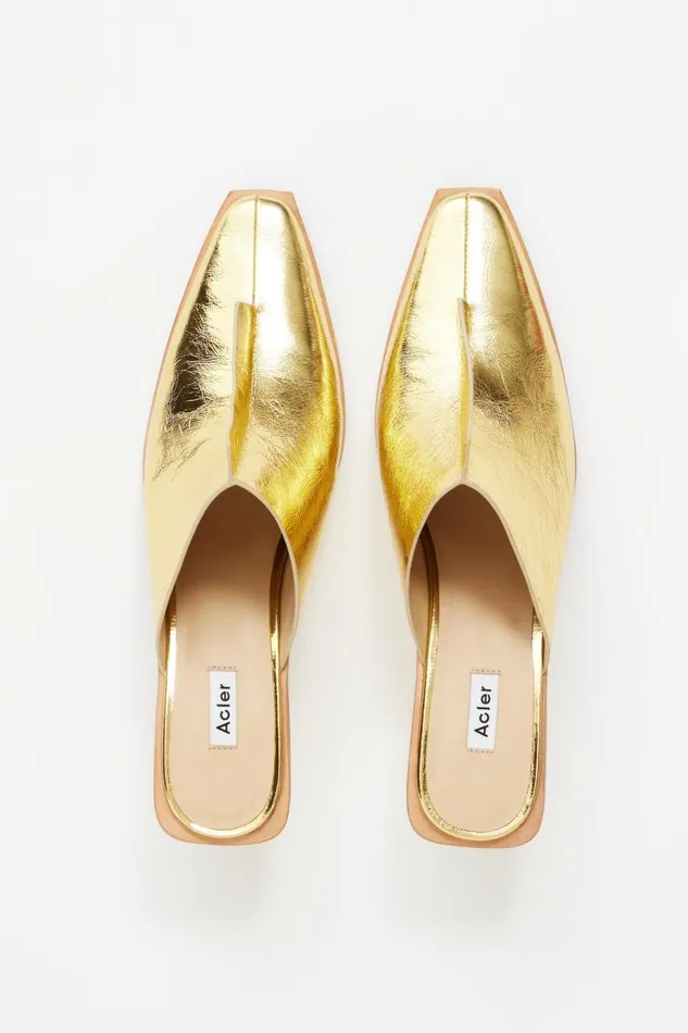 Acler Shoes Women Halwill Mule Gold