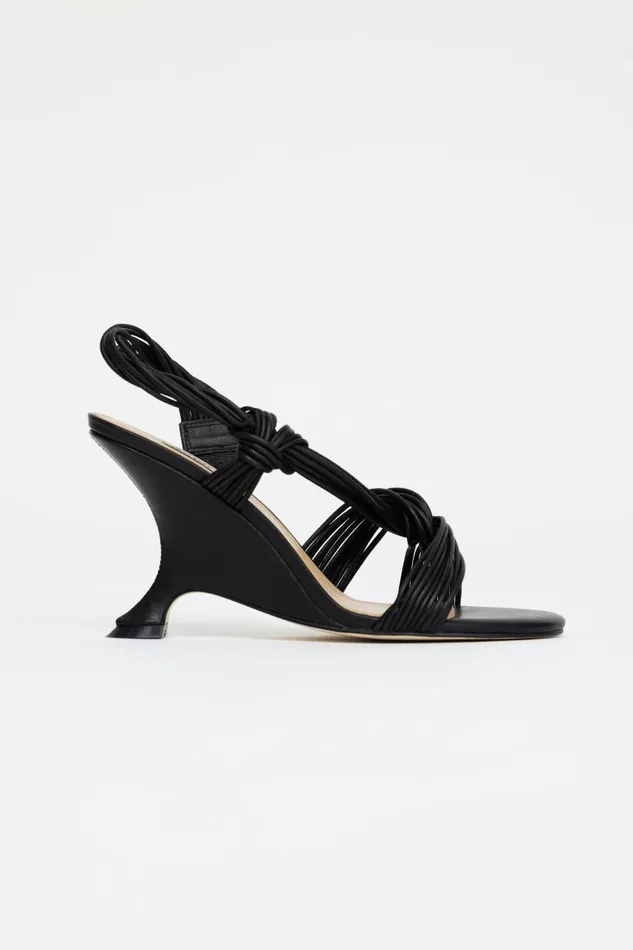 Acler Shoes Women Iverly Knot Wedge Black