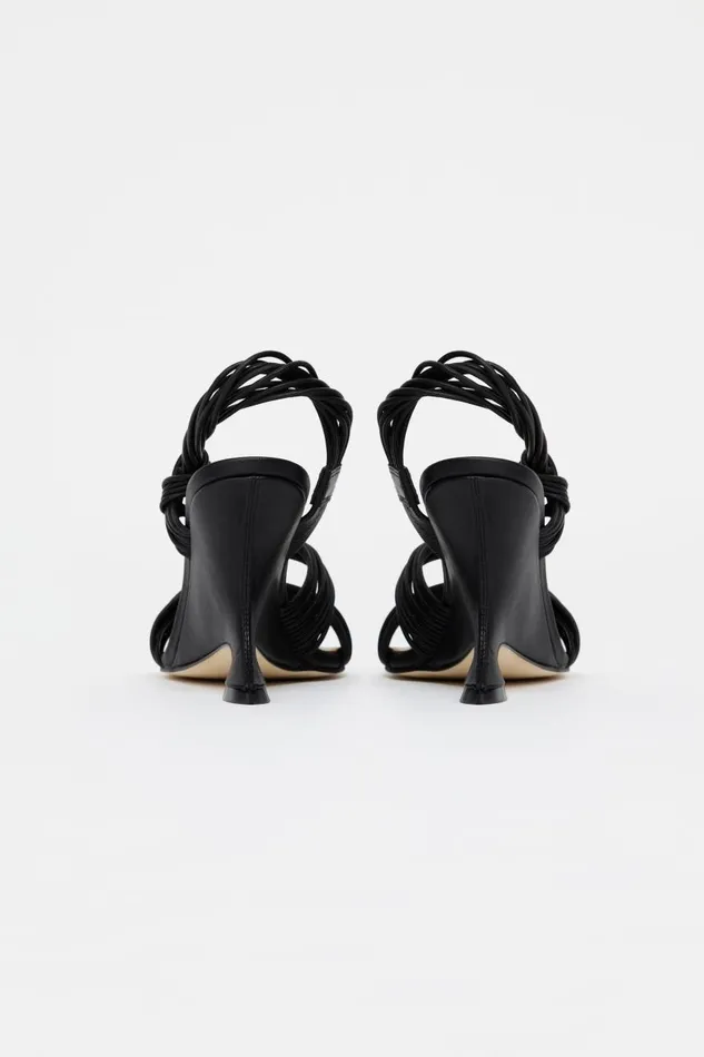 Acler Shoes Women Iverly Knot Wedge Black