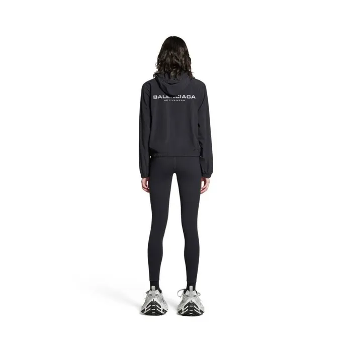 Activewear Shrunk Windbreaker In Black Women Balenciaga Coats and Jackets