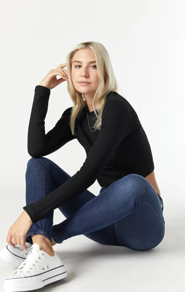 Adriana Super Skinny In Indigo Tribeca Women Mavi Jeans Denim