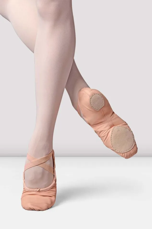 Adults Ballet Bloch Precision Leather Ballet Shoes Pink