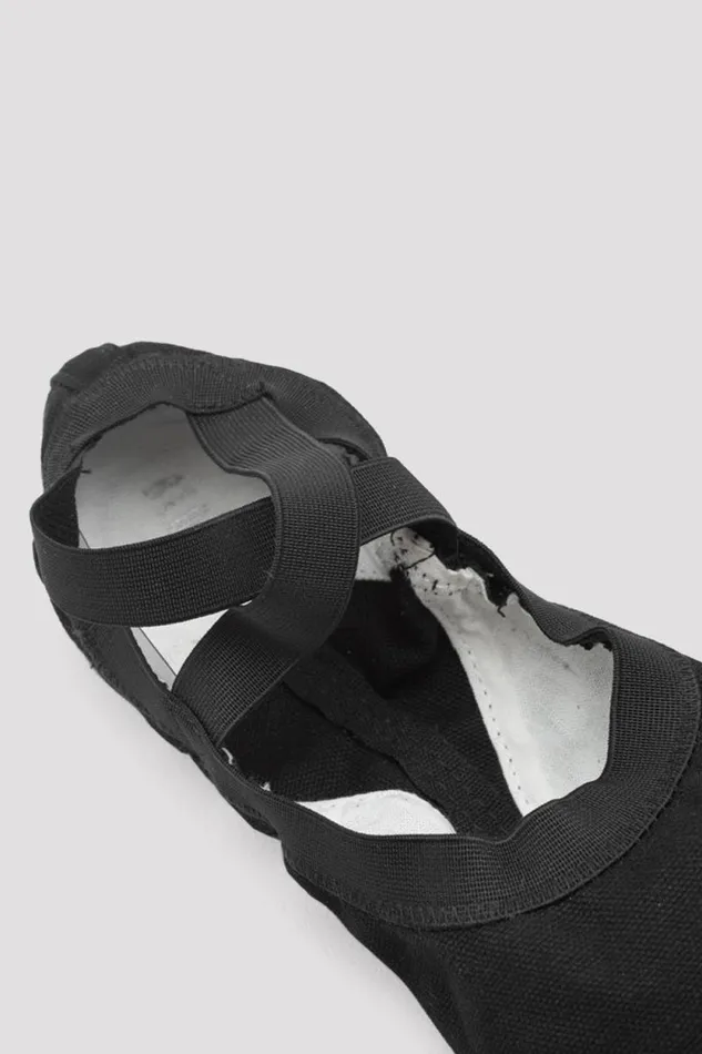 Adults Ballet Bloch Pro Elastic Canvas Ballet Shoes Black