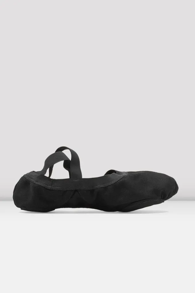 Adults Ballet Bloch Pro Elastic Canvas Ballet Shoes Black