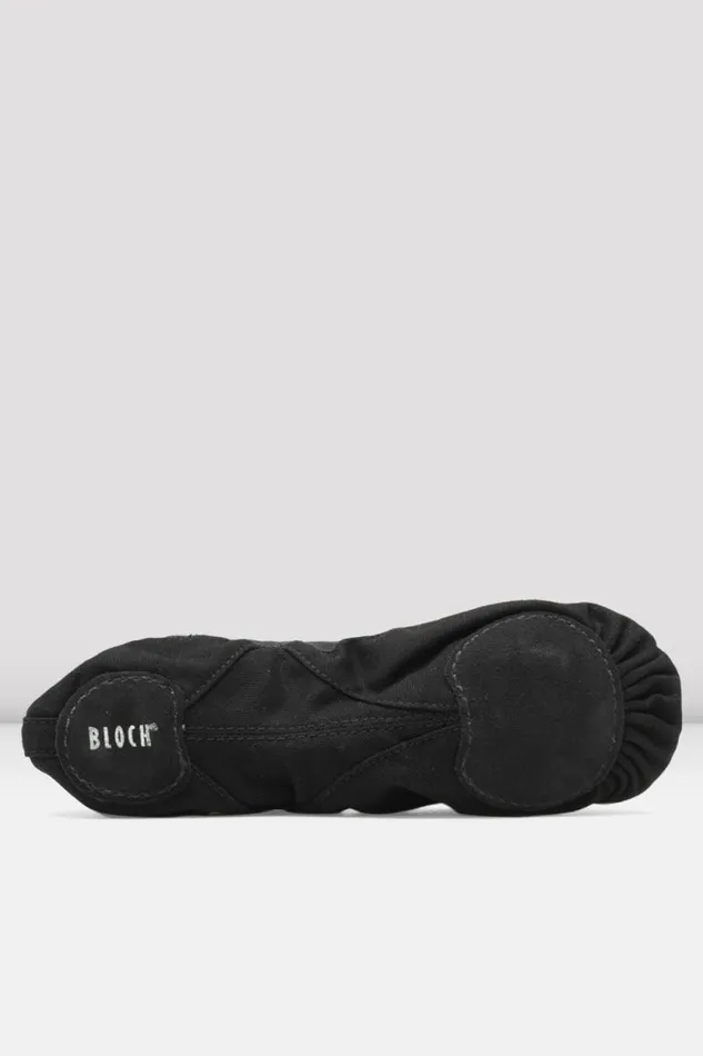 Adults Ballet Bloch Pro Elastic Canvas Ballet Shoes Black