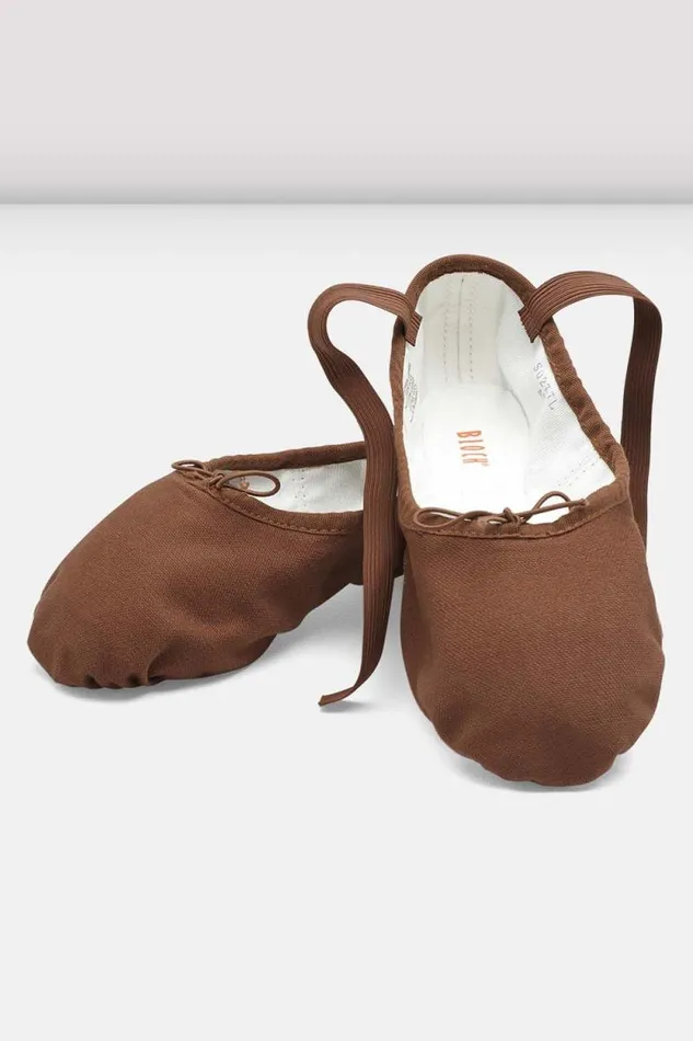 Adults Ballet Bloch Pump Canvas Ballet Shoes Cocoa
