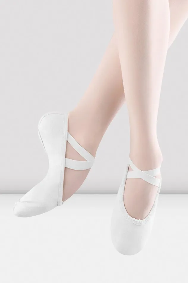 Adults Ballet Bloch Pump Canvas Ballet Shoes White