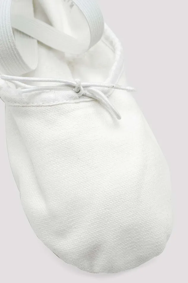 Adults Ballet Bloch Pump Canvas Ballet Shoes White