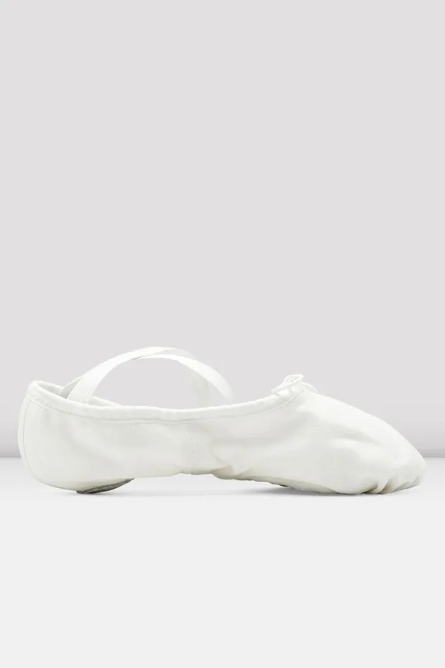 Adults Ballet Bloch Pump Canvas Ballet Shoes White