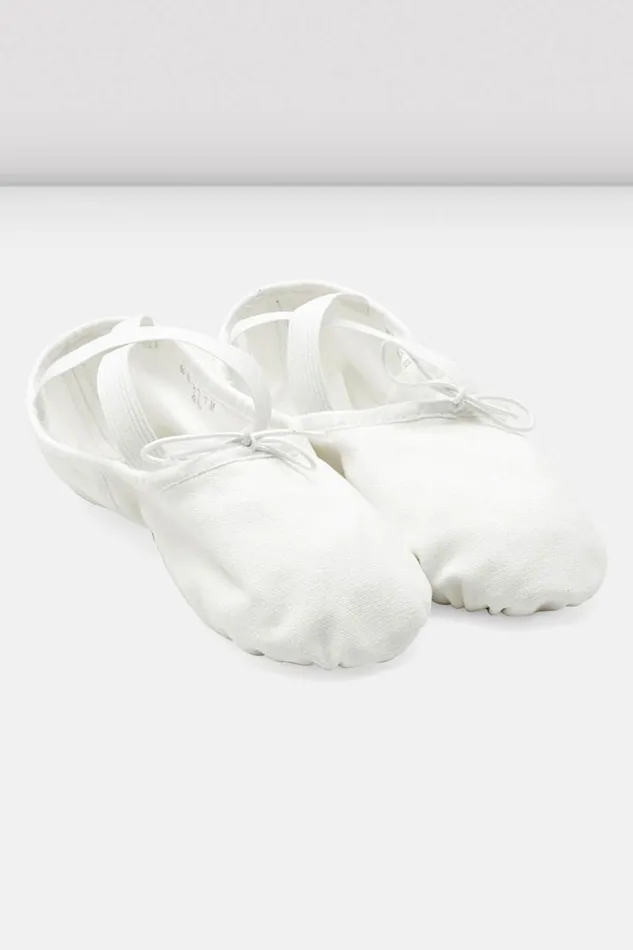 Adults Ballet Bloch Pump Canvas Ballet Shoes White