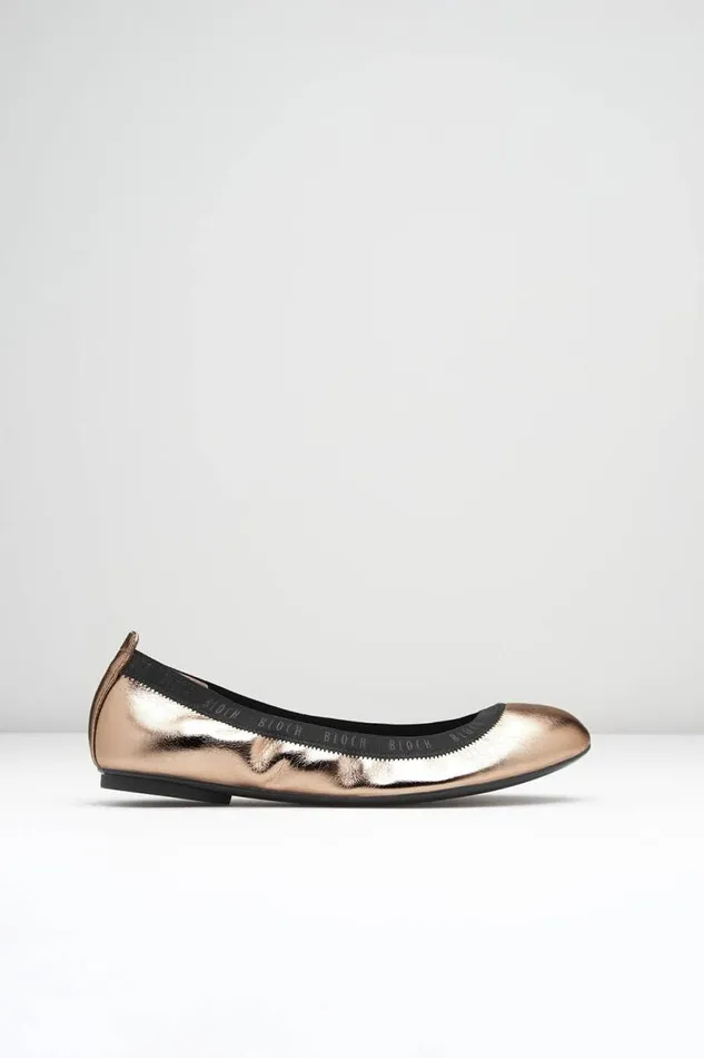 Adults Ballet Flats Bloch Carina Ballet Flats Rose Gold