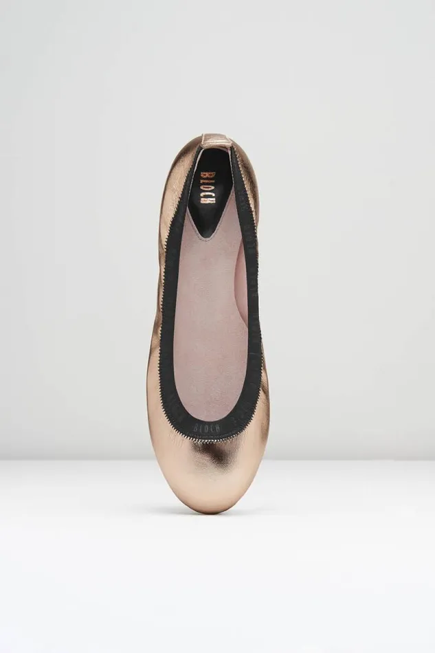 Adults Ballet Flats Bloch Carina Ballet Flats Rose Gold