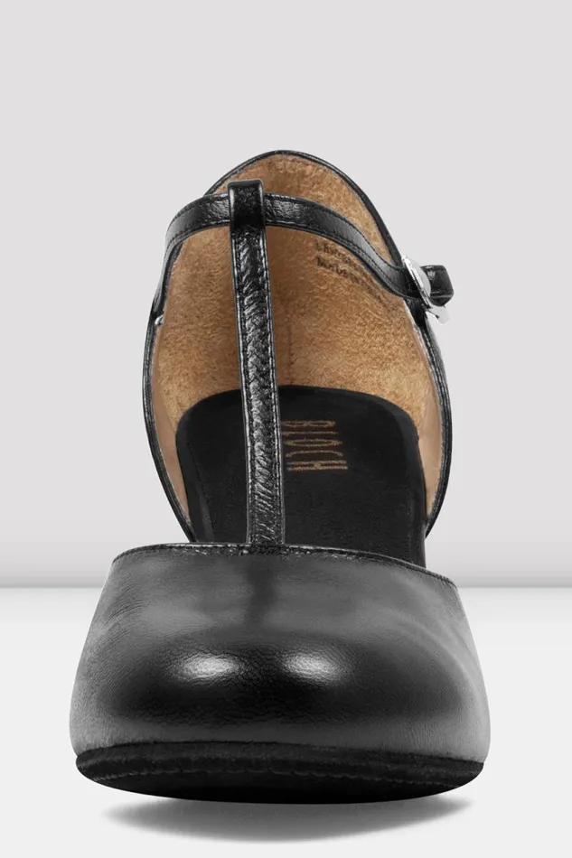 Adults Character Bloch Split Flex Leather Character Shoes Black