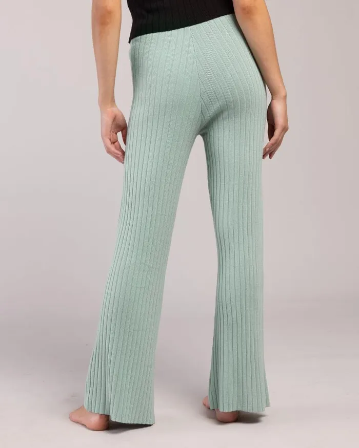 Adults Joggers Bloch Rib Lounge Wide Leg Pant Green