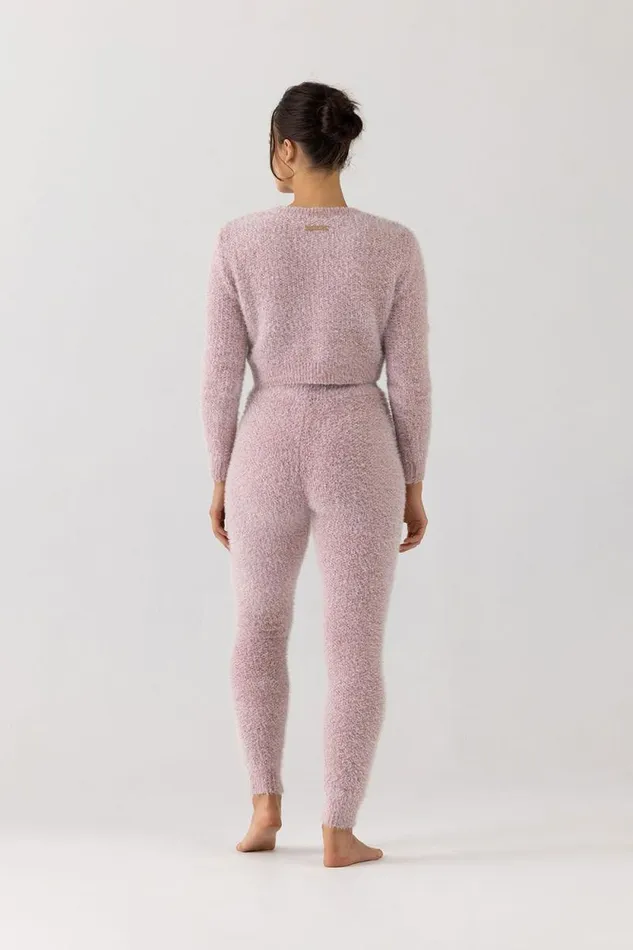 Adults Leggings Bloch Bloch Popcorn Stitch Legging Pink