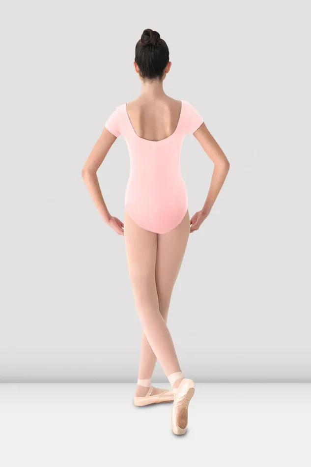 Adults Leotards Bloch Mirella Cap Sleeve Princess Seam Leotard Pink