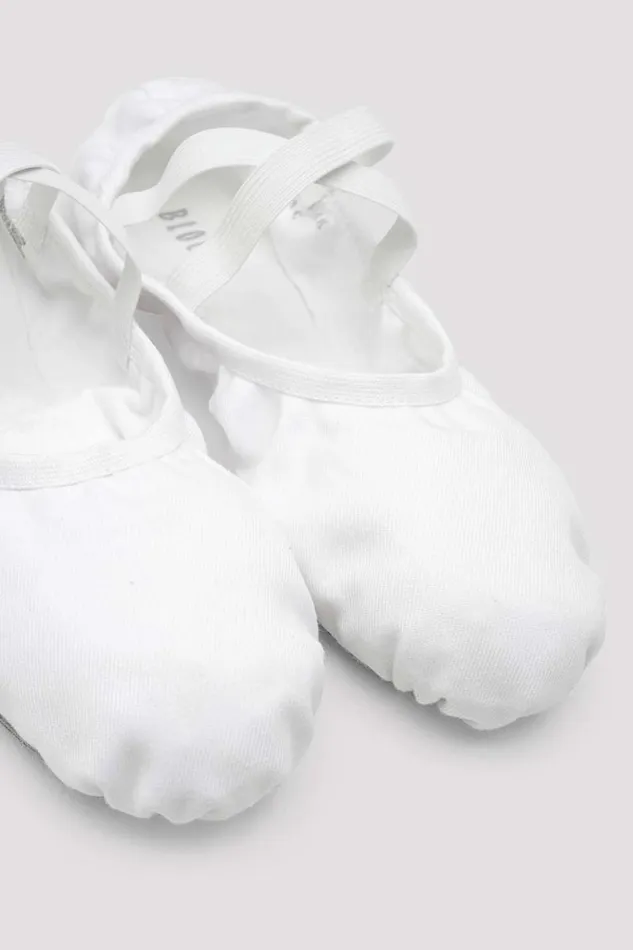 Adults Mens Bloch Performa Stretch Canvas Ballet Shoes White