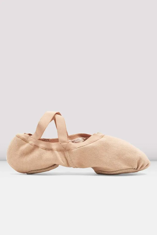 Adults Mens Bloch Synchrony Stretch Canvas Ballet Shoes Light Sand