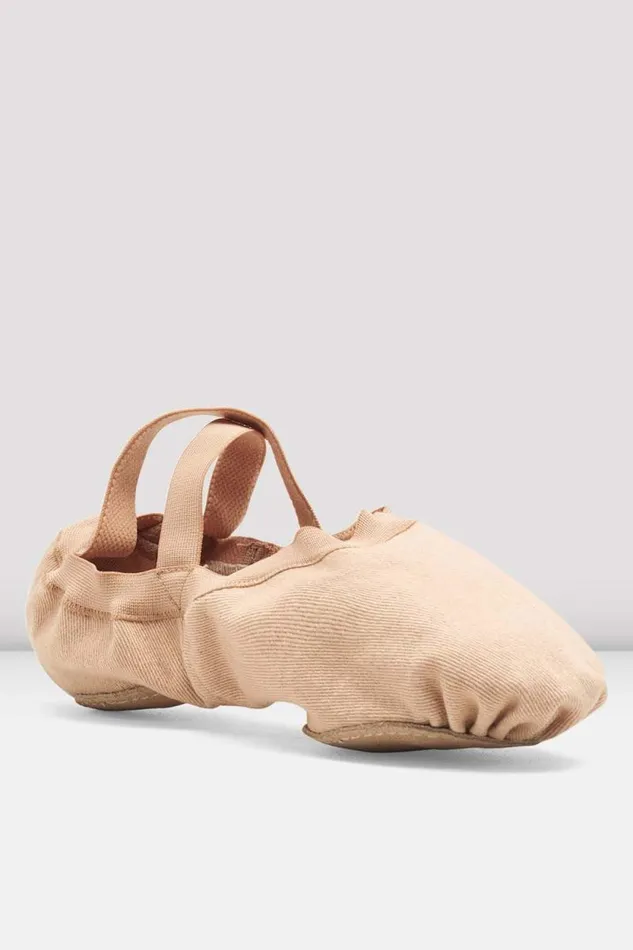 Adults Mens Bloch Synchrony Stretch Canvas Ballet Shoes Light Sand
