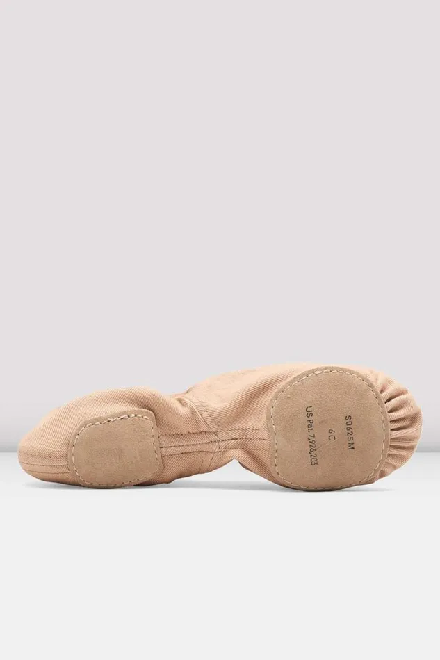 Adults Mens Bloch Synchrony Stretch Canvas Ballet Shoes Light Sand