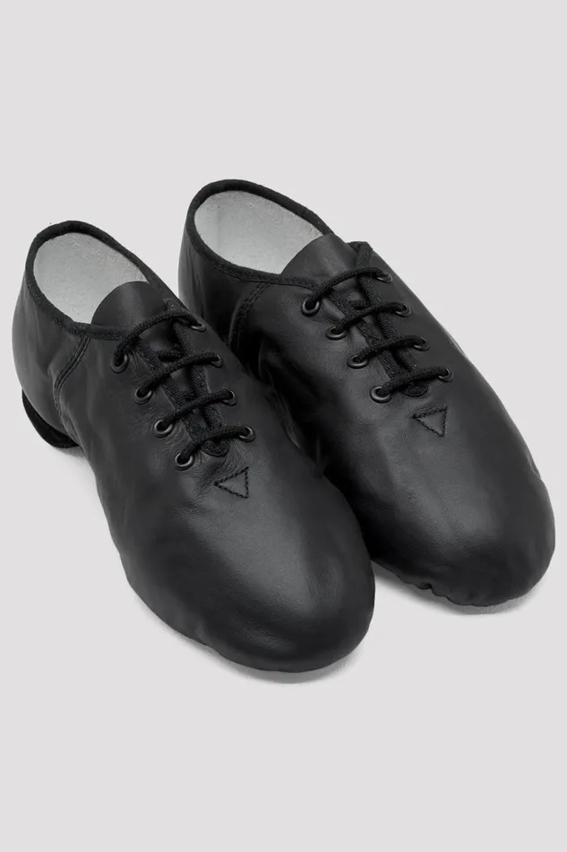 Adults Mens Bloch Ultraflex Leather Jazz Shoes Black