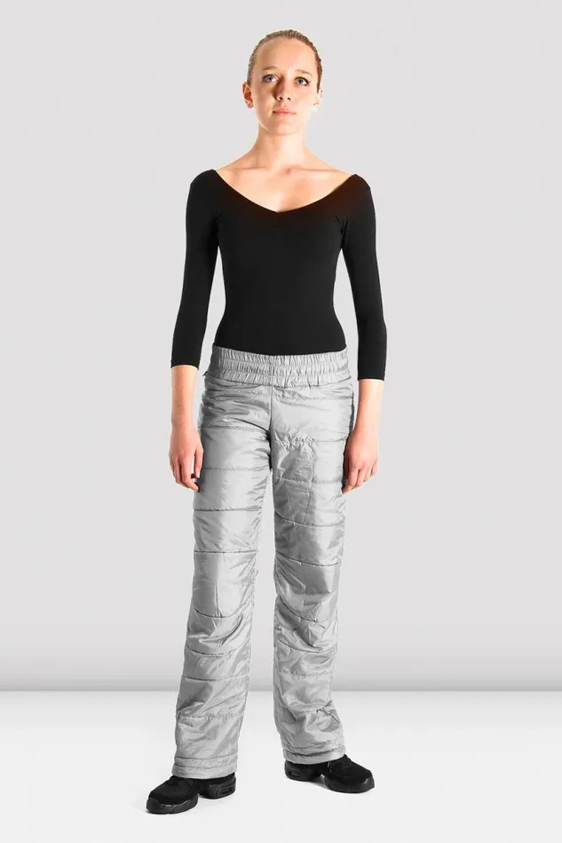 Adults Pants and Leggings Bloch Adult Reversible Warm Up Pant Silver
