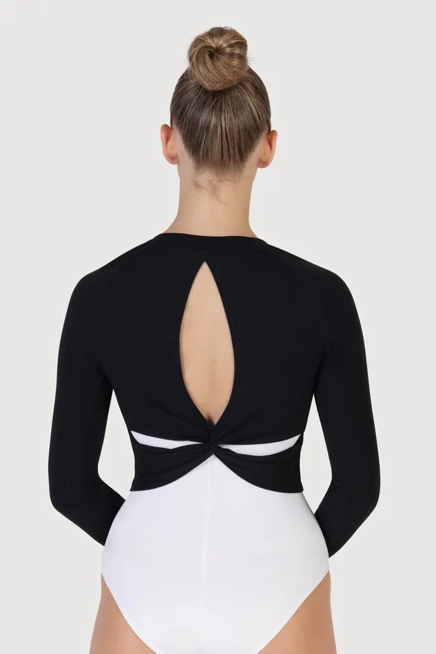 Adults Separates Bloch Saoirse Soft Twist Back Top Black