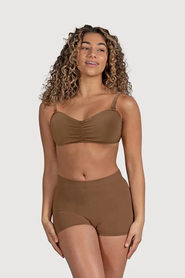 Adults Shorts and Briefs Bloch Capella High Waist Short Brown