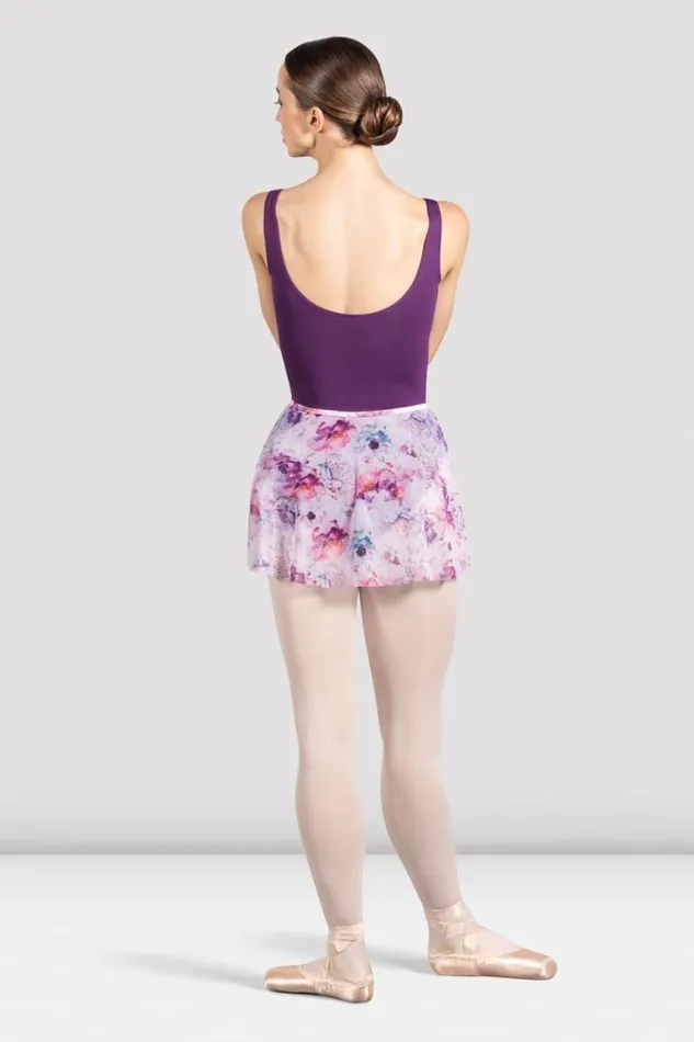 Adults Skirts and Tutus Bloch Floral Printed Skirt Purple Floral