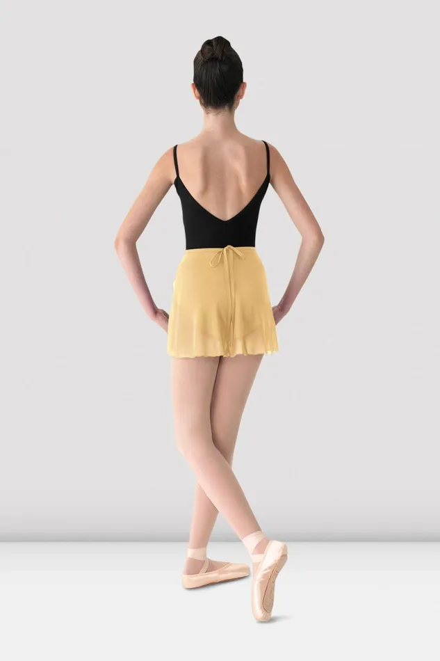 Adults Skirts and Tutus Bloch Mirella Georgette Wrap Skirt Yellow