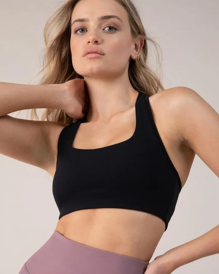 Adults Sports Bras Bloch BLOCHeverhold Women039s Racerback Bra In Ebony Block