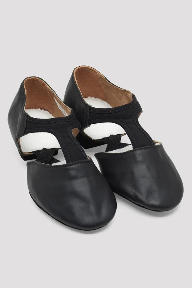 Adults Teaching Bloch Elastosplit Grecian Teaching Shoes Black