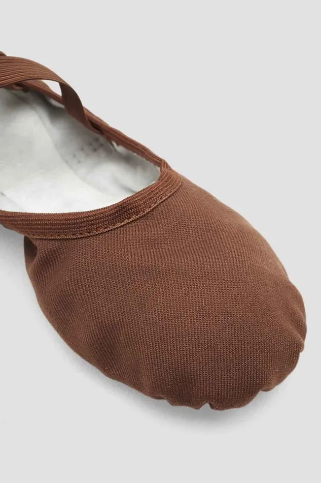 Adults Tonal Footwear Bloch Performa Stretch Canvas Ballet Shoes Cocoa