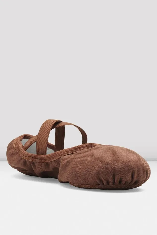 Adults Tonal Footwear Bloch Performa Stretch Canvas Ballet Shoes Cocoa