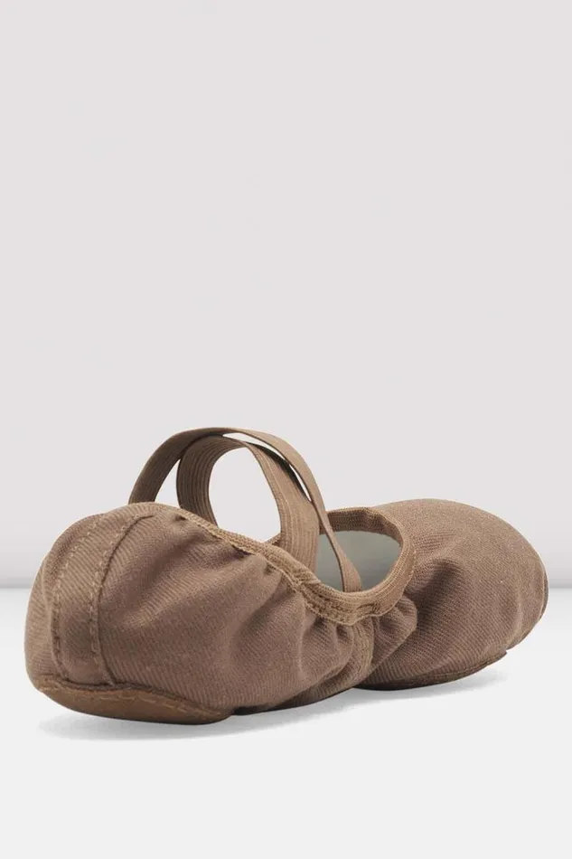 Adults Tonal Footwear Bloch Performa Stretch Canvas Ballet Shoes Coffee