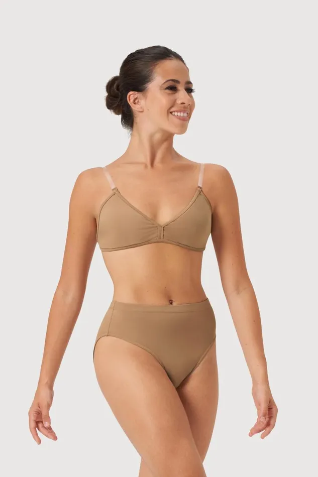 Adults Underwear Bloch Aquila High Waist Brief Tan