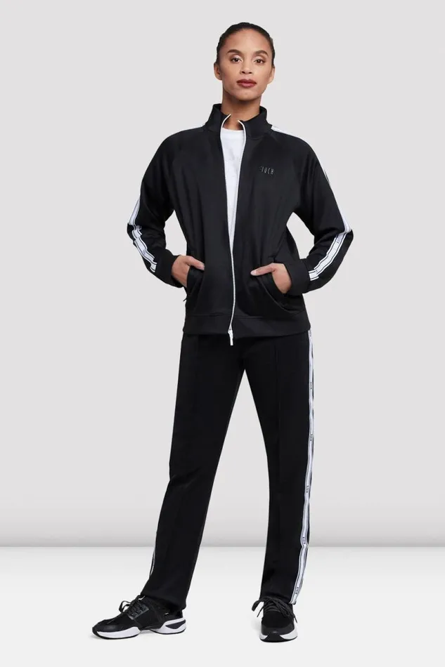 Adults Warmups Bloch Adult Bloch Logo Track Jacket Black