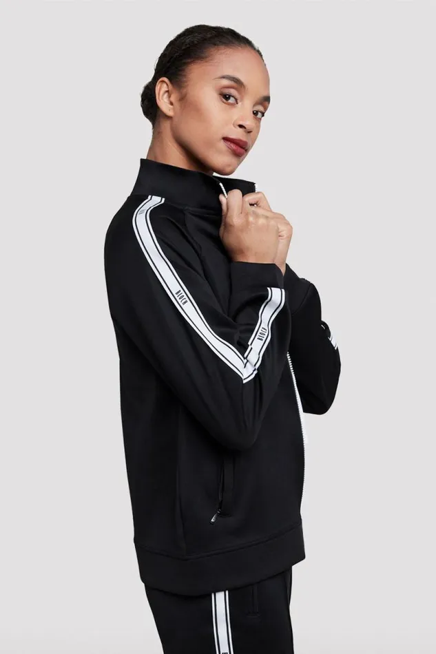 Adults Warmups Bloch Adult Bloch Logo Track Jacket Black