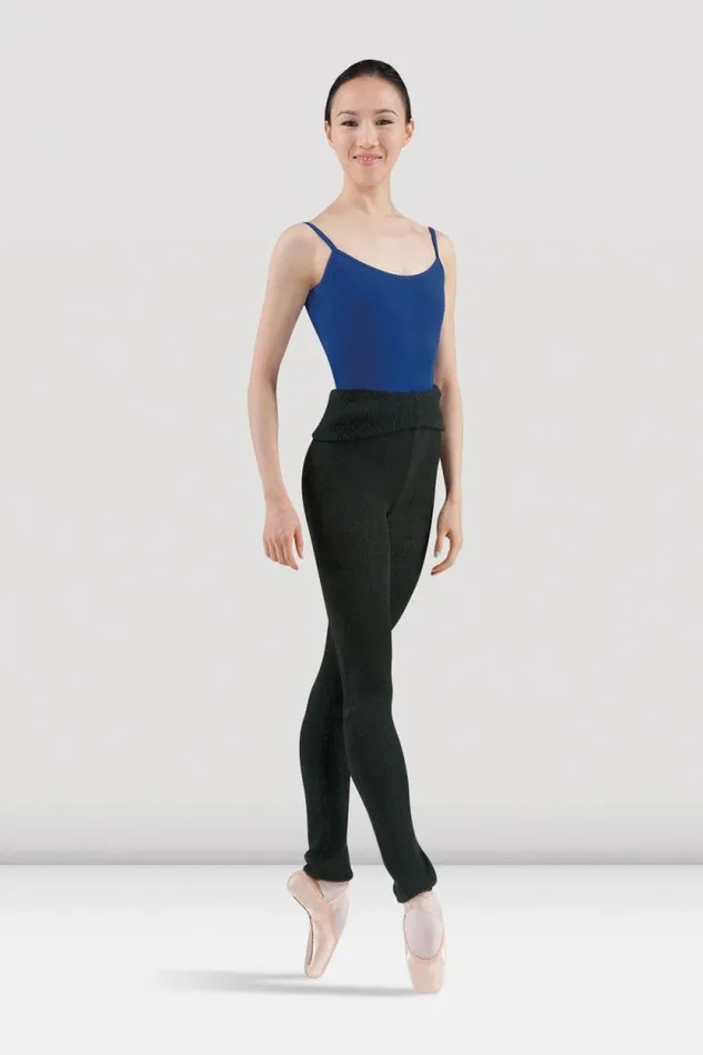Adults Warmups Bloch Marcie Warm Up Roll Over Pant Black
